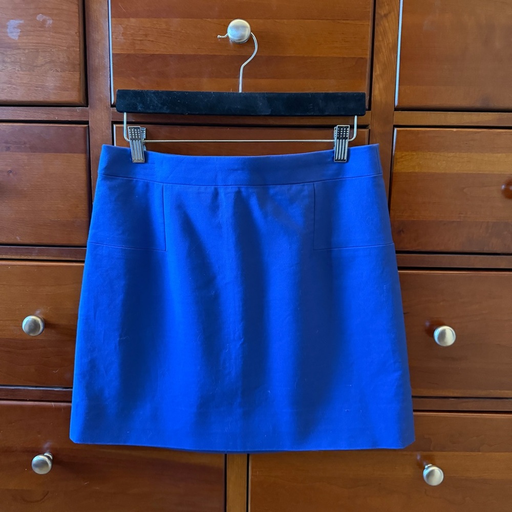 J. Crew Vibrant Blue Mini Skirt